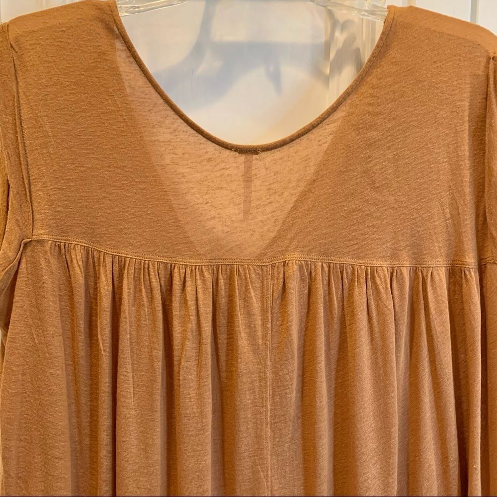 Free People Rust Colored Boho‎ Ruffled Top XS - Picture 12 of 12